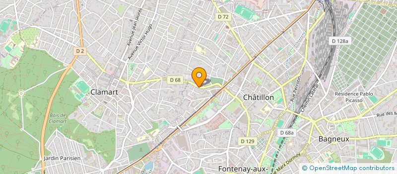 localisation de l'entreprise MONSIEUR GILDAS JEAN MARIE SEBILLET  CHATILLON