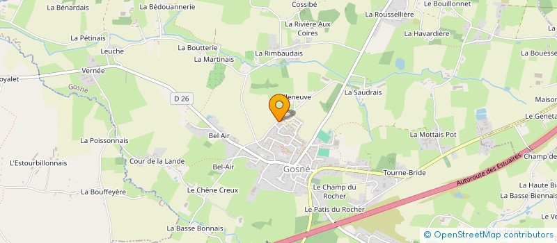 localisation de l'entreprise MONSIEUR GILDAS JEAN RICHARD FOUCAULT  GOSNE