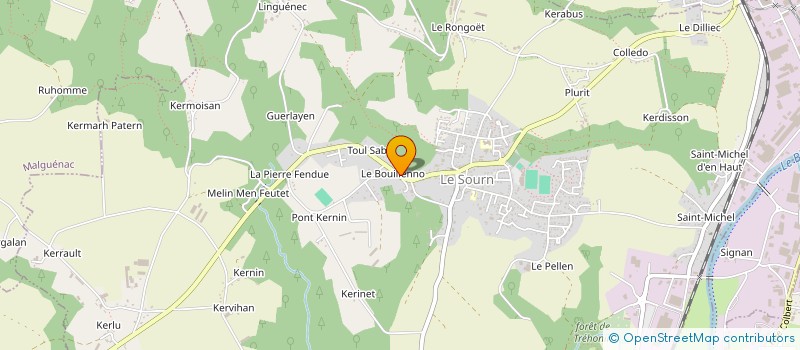 localisation de l'entreprise MONSIEUR GILDAS JEGOUX à LE SOURN
