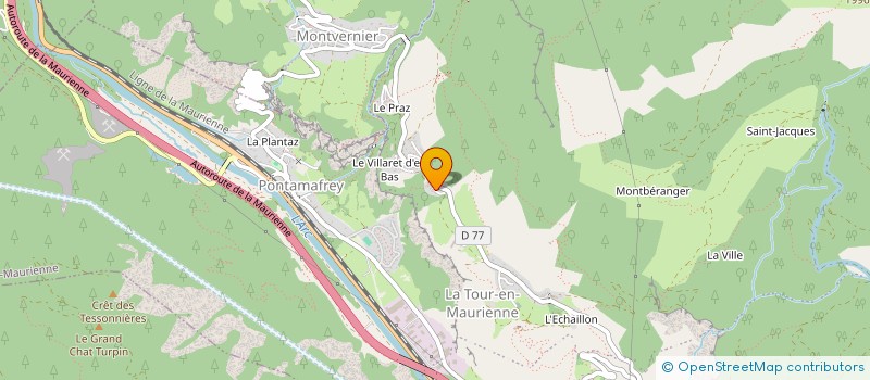 localisation de l'entreprise MONSIEUR GILDAS JOBERT à LA TOUR-EN-MAURIENNE