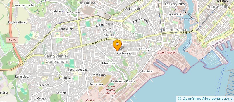 localisation de l'entreprise MONSIEUR GILDAS-JOSEPH COADOU à BREST