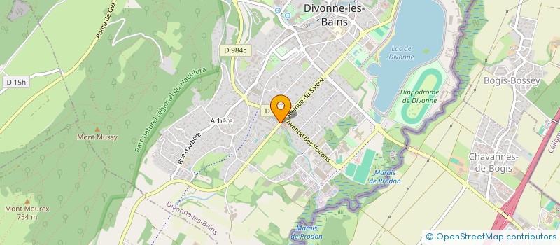 localisation de l'entreprise MONSIEUR GILDAS LE BERRE  DIVONNE-LES-BAINS