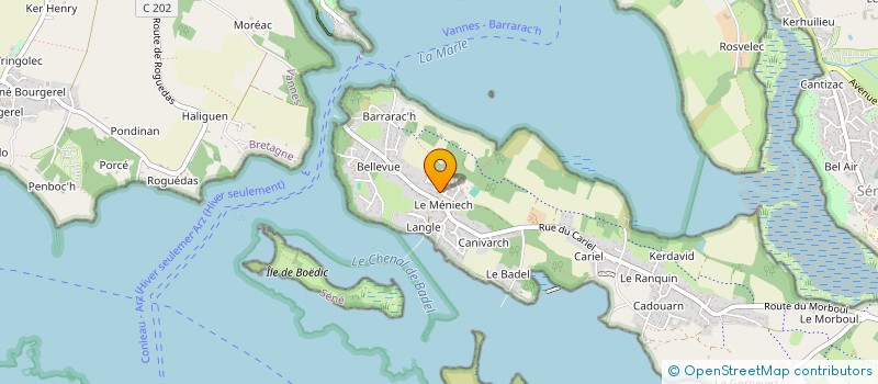 localisation de l'entreprise MONSIEUR GILDAS LE BOTERF  SENE