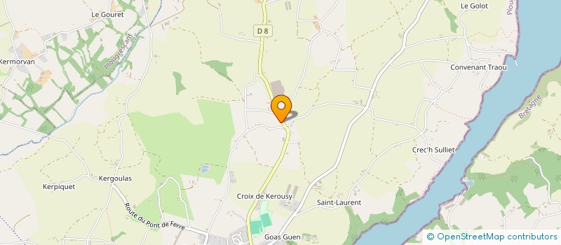 localisation de l'entreprise MONSIEUR GILDAS LE BRETON à PLOUGUIEL