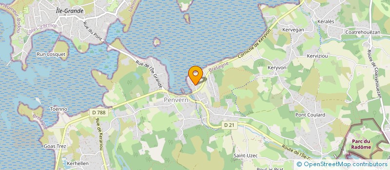localisation de l'entreprise MONSIEUR GILDAS LE JANNOU  PLEUMEUR-BODOU