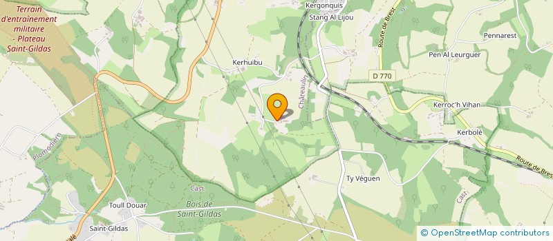 localisation de l'entreprise MONSIEUR GILDAS LE MENN  CHATEAULIN