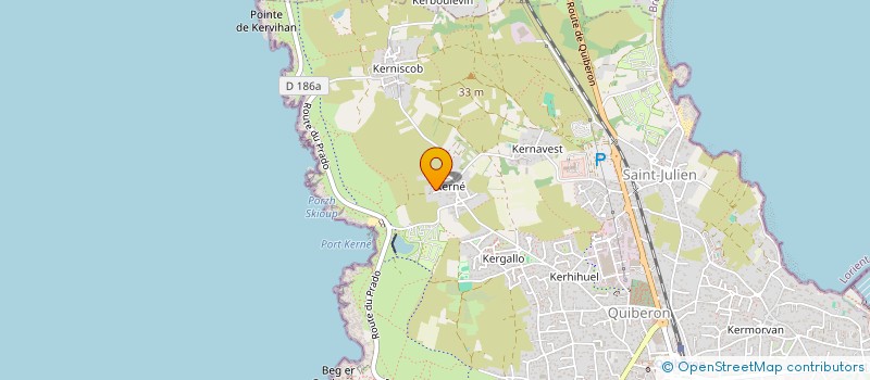 localisation de l'entreprise MONSIEUR GILDAS LE NABEC  QUIBERON