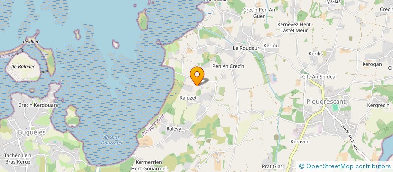 localisation de l'entreprise MONSIEUR GILDAS LE QUERE  PLOUGRESCANT