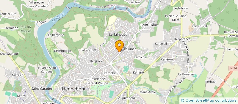 localisation de l'entreprise MONSIEUR GILDAS LE SERGENT à HENNEBONT