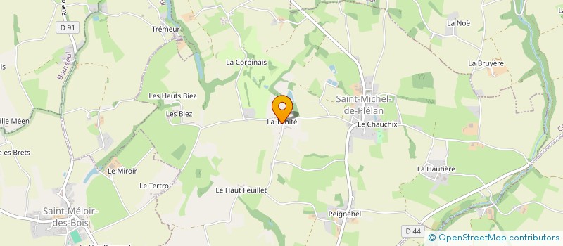 localisation de l'entreprise MONSIEUR GILDAS LECUYER  SAINT-MICHEL-DE-PLELAN