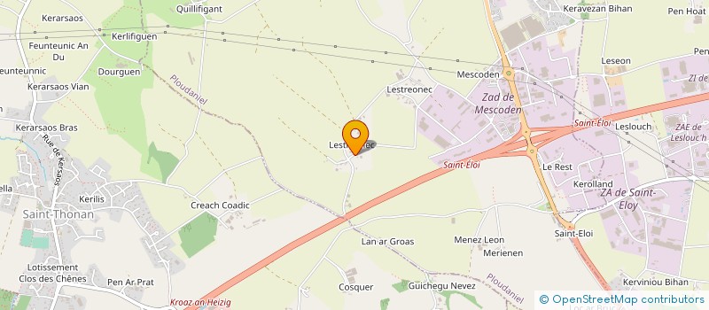 localisation de l'entreprise MONSIEUR GILDAS MORVAN  PLOUDANIEL