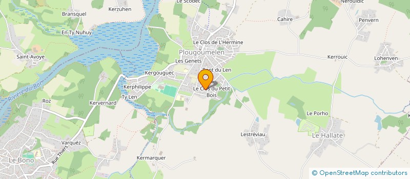 localisation de l'entreprise MONSIEUR GILDAS NIOL  PLOUGOUMELEN