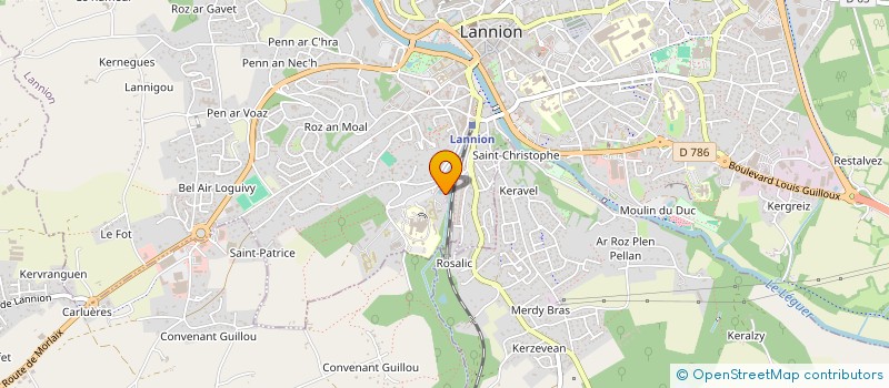 localisation de l'entreprise MONSIEUR GILDAS REMOND  LANNION