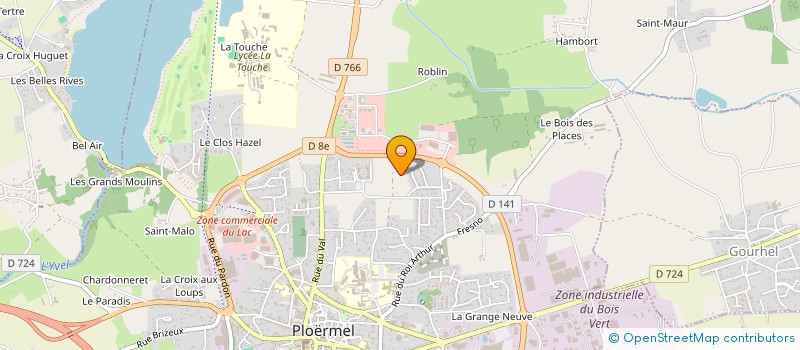 localisation de l'entreprise MONSIEUR GILDAS ROBERT  PLOERMEL