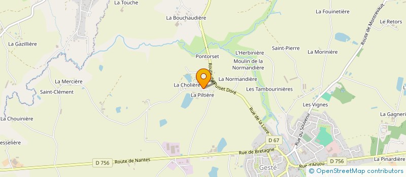 localisation de l'entreprise MONSIEUR GILDAS ROBET à MONTREVAULT-SUR-EVRE