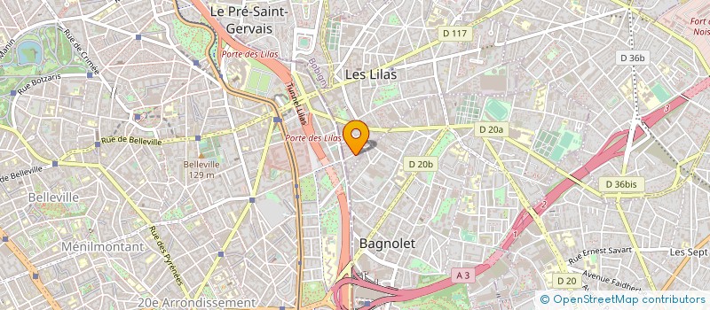 localisation de l'entreprise MONSIEUR GILDAS SCAVINER à LES LILAS