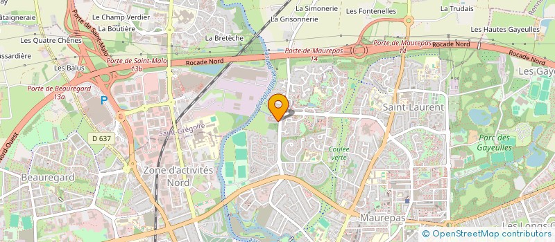 localisation de l'entreprise MONSIEUR GILDAS THOMAS  RENNES