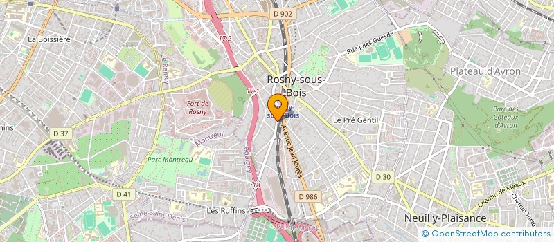 localisation de l'entreprise MONSIEUR GILDO CHAVES DOS SANTOS  ROSNY-SOUS-BOIS