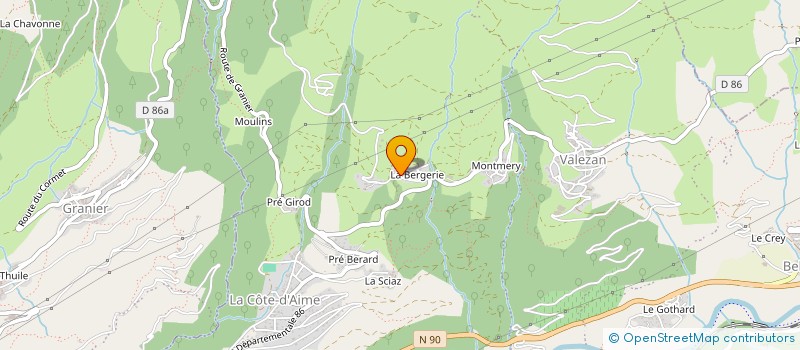 localisation de l'entreprise MONSIEUR GILES MURPHY  AIME-LA-PLAGNE