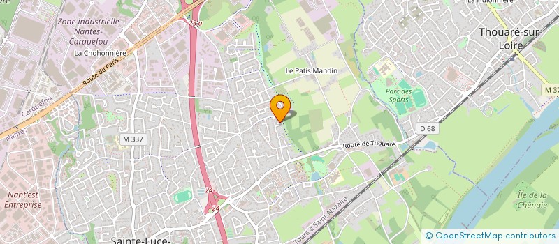 localisation de l'entreprise MONSIEUR GILGA BILONGO CHASSERIEAU  SAINTE-LUCE-SUR-LOIRE