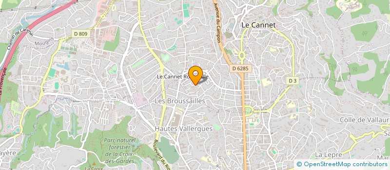 localisation de l'entreprise MONSIEUR GILIAN BOUBRHI  LE CANNET