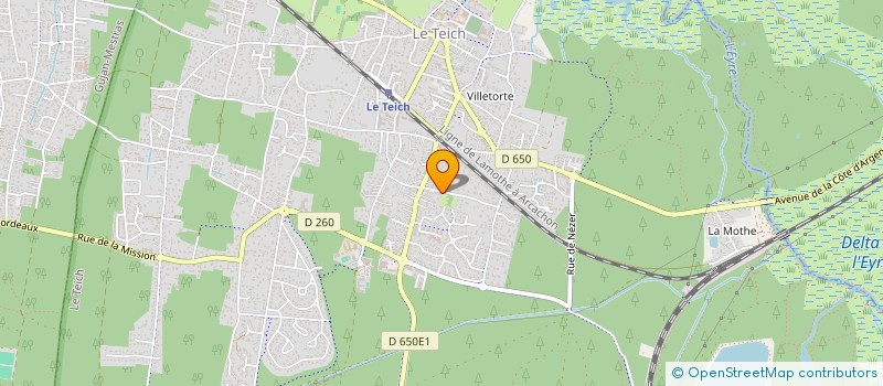 localisation de l'entreprise MONSIEUR GILLE BILLARD  LE TEICH
