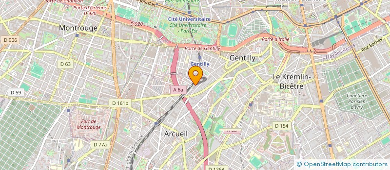 localisation de l'entreprise MONSIEUR GILLE DUCHENNE à ARCUEIL