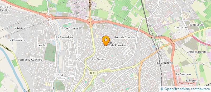 localisation de l'entreprise MONSIEUR GILLE GALY à BEZIERS