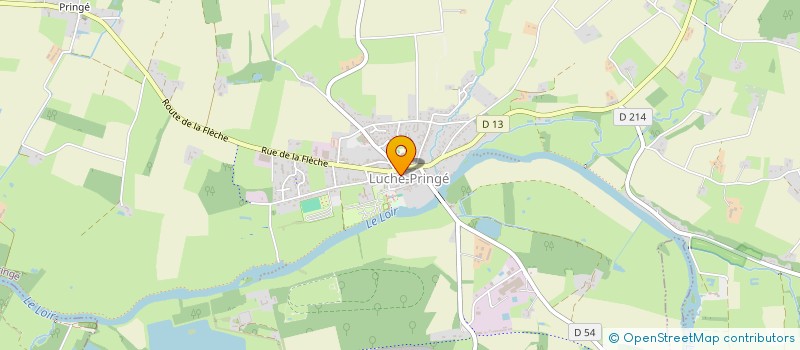 localisation de l'entreprise MONSIEUR GILLE GAUTHIER  LUCHE-PRINGE