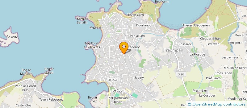 localisation de l'entreprise MONSIEUR GILLES ABIVEN  PLOUDALMEZEAU