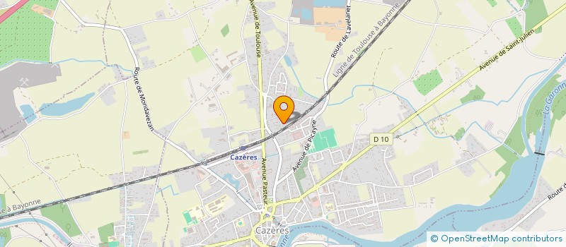 localisation de l'entreprise MONSIEUR GILLES AGARD  CAZERES