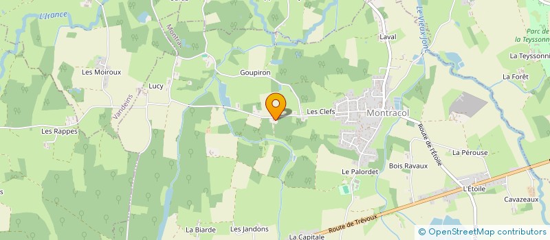 localisation de l'entreprise MONSIEUR GILLES AGIUS  MONTRACOL