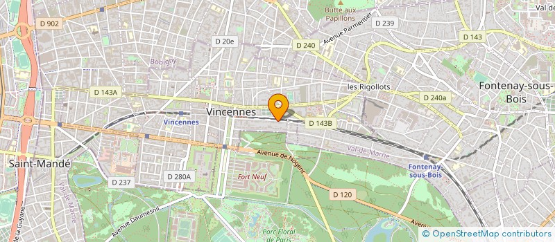 localisation de l'entreprise MONSIEUR GILLES AGONSE à VINCENNES