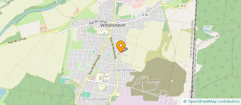 localisation de l'entreprise MONSIEUR GILLES ALGEYER  WITTELSHEIM