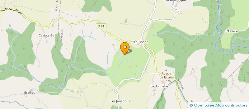 localisation de l'entreprise MONSIEUR GILLES ALIBERT  RAYSSAC