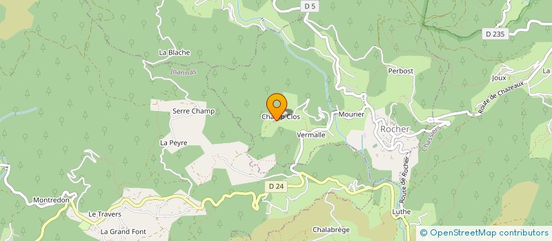 localisation de l'entreprise MONSIEUR GILLES ALLIX  ROCHER