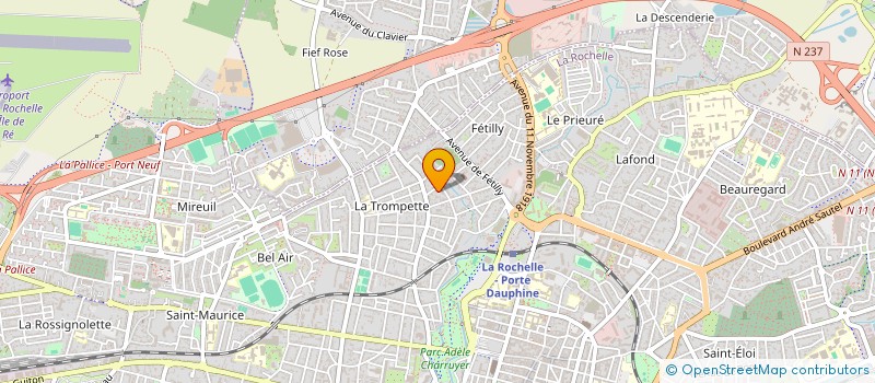 localisation de l'entreprise MONSIEUR GILLES ALLIZOND  LA ROCHELLE