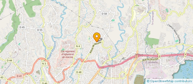 localisation de l'entreprise MONSIEUR GILLES ALPHONSINE  FORT-DE-FRANCE