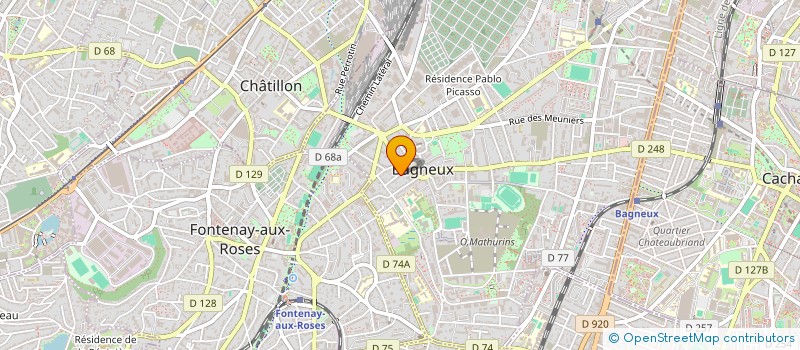 localisation de l'entreprise MONSIEUR GILLES AMADO-FISCHGRUND à BAGNEUX