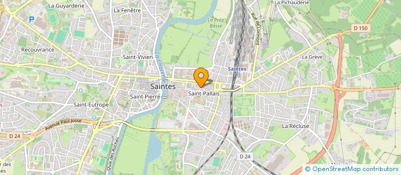 localisation de l'entreprise MONSIEUR GILLES AMAH  SAINTES