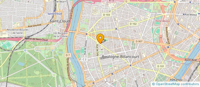 localisation de l'entreprise MONSIEUR GILLES AMENDOEIRA à BOULOGNE-BILLANCOURT