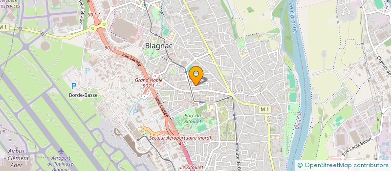 localisation de l'entreprise MONSIEUR GILLES AMIEL  BLAGNAC