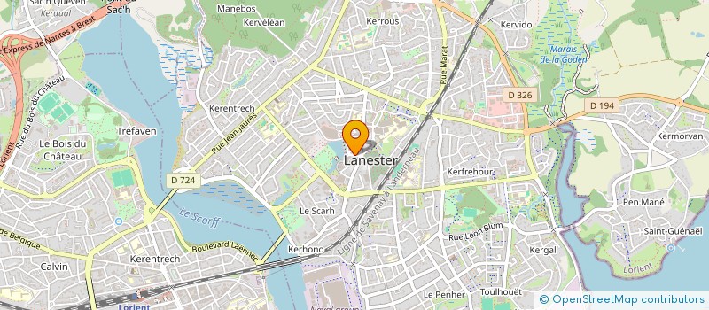 localisation de l'entreprise MONSIEUR GILLES ANDRIEUX  LANESTER