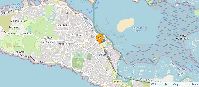 localisation de l'entreprise MONSIEUR GILLES-ANTOINE BEAUPERIN  LE CROISIC