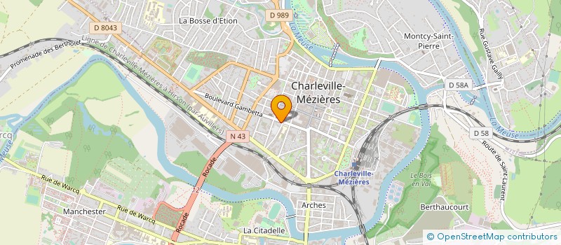 localisation de l'entreprise MONSIEUR GILLES ARBONVILLE à CHARLEVILLE-MEZIERES