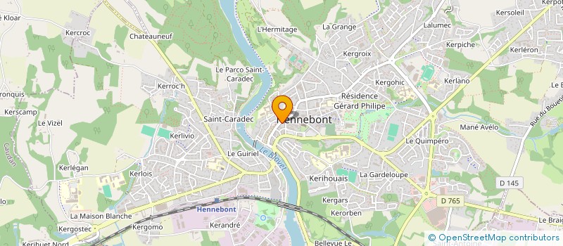 localisation de l'entreprise MONSIEUR GILLES ARDIVILLIERS  HENNEBONT