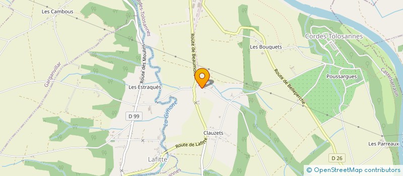 localisation de l'entreprise MONSIEUR GILLES ARQUIER  CORDES TOLOSANNES