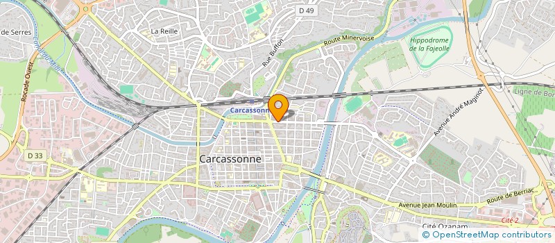 localisation de l'entreprise MONSIEUR GILLES ARSENE  CARCASSONNE