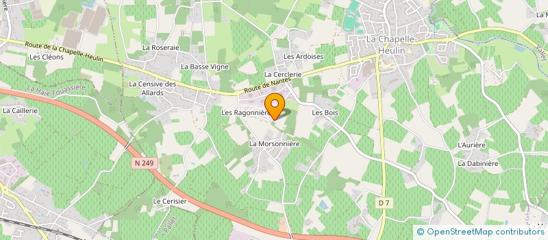 localisation de l'entreprise MONSIEUR GILLES AUBIN à MOUZILLON