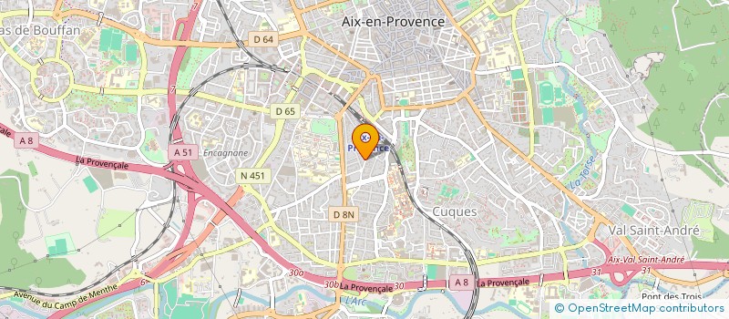 localisation de l'entreprise MONSIEUR GILLES AUDI GRIVETTA  AIX EN PROVENCE